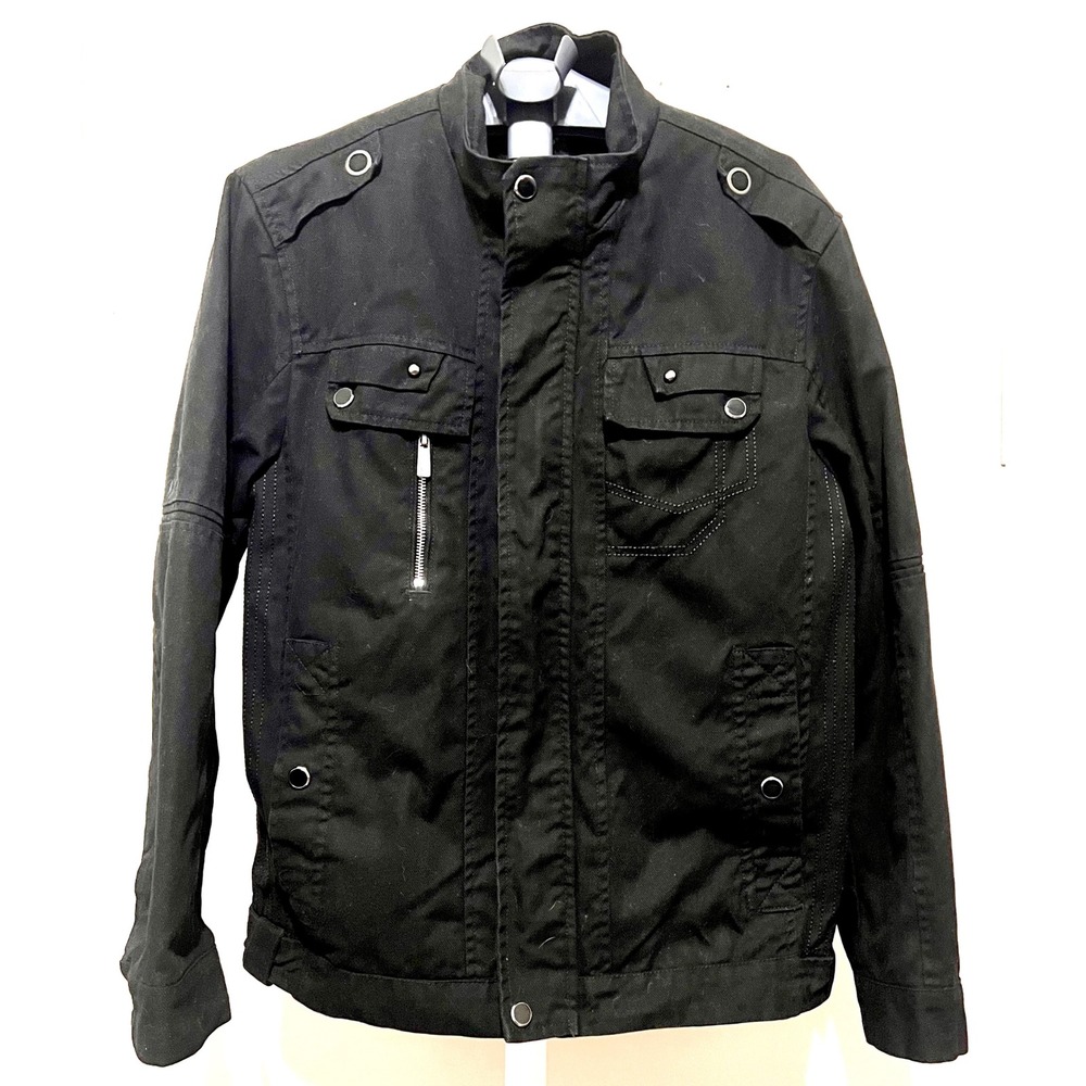 Men's Military Field Jacket Canvas Utility Cotton Gorecore Tactical Moto EUC